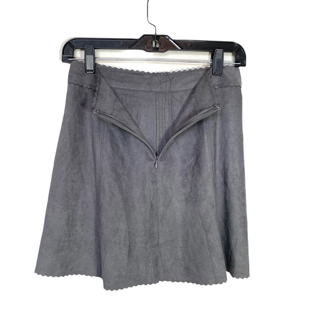 Altar’d State Faux Suede Scallop Mini Skirt Size Medium - Picture 7 of 16